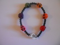 Pulsera calaveras de colores